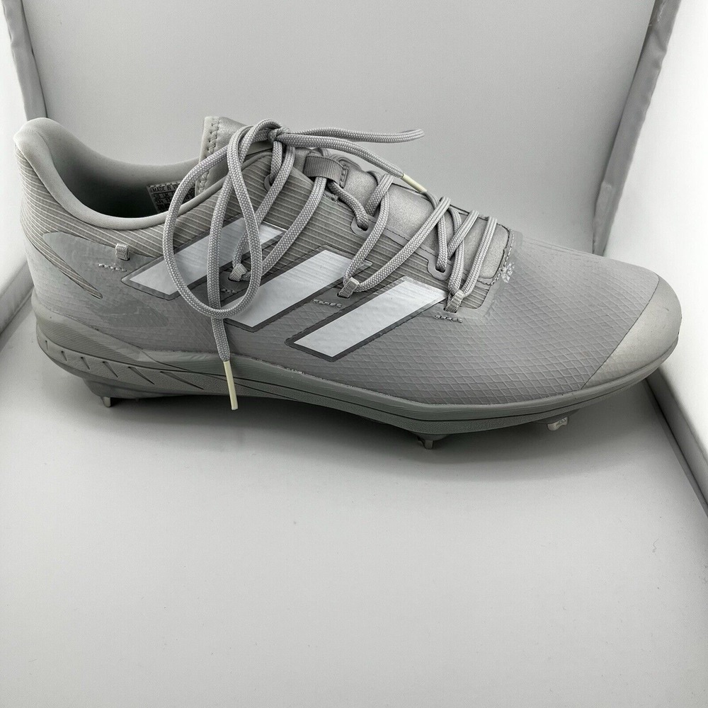 adidas Adizero Afterburner 8 Silver Gray Baseball Cleat H00979‎ RIGHT CLEAT ONLY